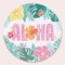 Big Dot of Happiness Hawaiian Luau Drink Coasters, 4-Inch Disposable Round Paper Coasters for Tropical Birthday, Aloha Cocktail Table Decor - 25 Ct